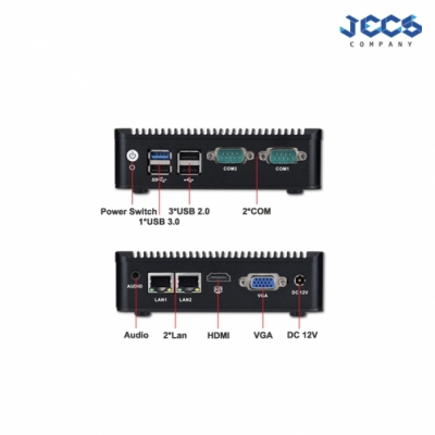 IPCPart-전문가 추천 산업용PC 산업용컴퓨터 산업용 미니PC JECS-J1900B, RAM 4G, SSD 128G