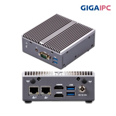 GIGA-J4125 산업용 미니PC 8G/128G DC 12~19V 전광판, 키오스크, 자동차용 PC