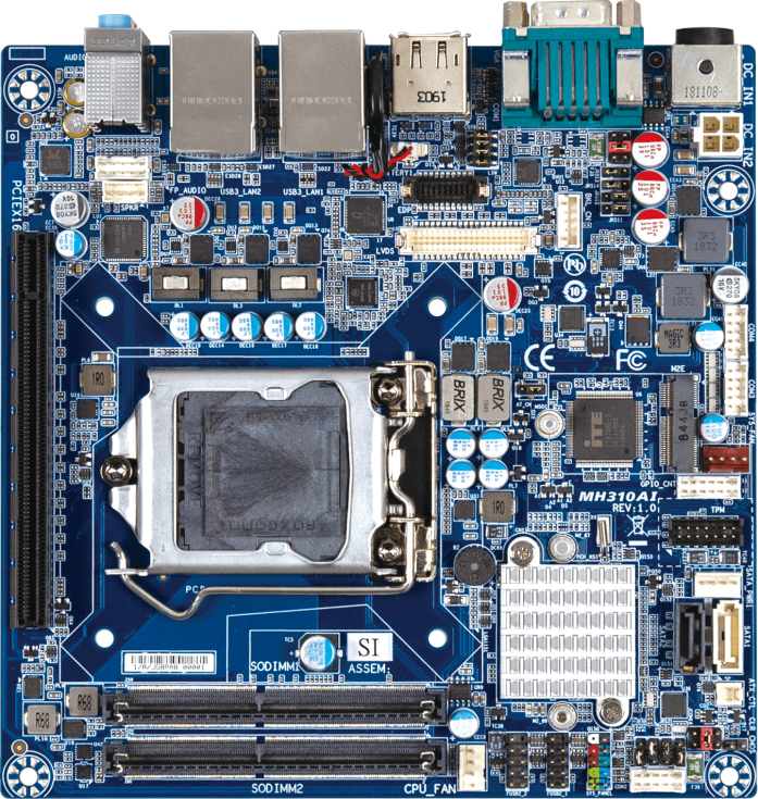 산업용 메인보드 JECS-H310A DIY Kit 인텔8세대 CPU 8G/128G DC 12~24V